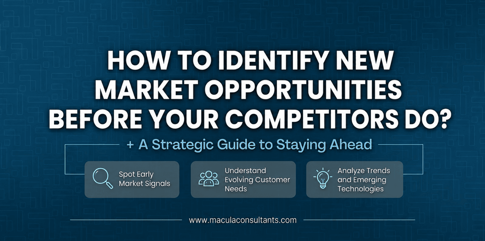 How to Identify New Market Opportunities Before Your Competitors Do